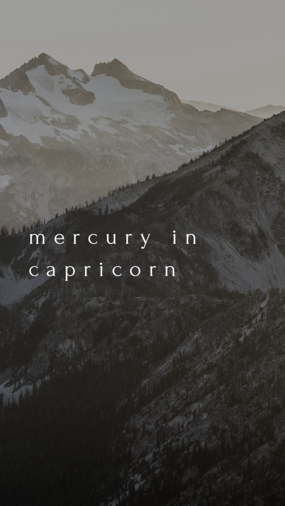 what is mercury in capricorn